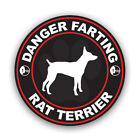 Danger Farting Rat Terrier Sticker Decal - dog american ratting decker giant