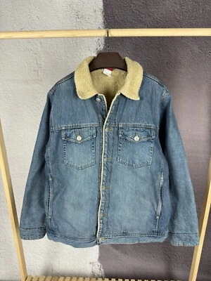 Vintage y2k Oakley Lined Sherpa Denim Jacket Four Pocket - Image 1 of 4
