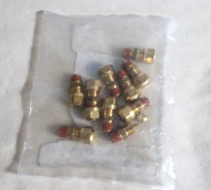 A/B Male Brass Connector 1/4" x 1/8" #90680 Lot of 10 Pcs - Picture 1 of 3