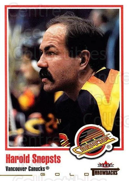 2002-03 Fleer Throwbacks Gold #15 Harold Snepsts - Image 1 of 1