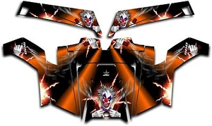 Kit de calcomanías de gráficos envolventes Polaris RZR 900 XP UTV 2011-2014 Pyro The Clown Orange - Imagen 1 de 1