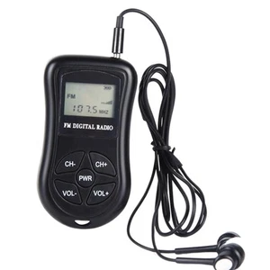 Tragbares UKW-Taschenradio mit Kopfhörer-Lautstärkeregelung LCD-Display zum - Afbeelding 1 van 5