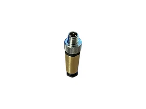 RSMC3 M12 Field Wireable Connector Straight Metal Sensor Actuator Plug - Picture 1 of 3