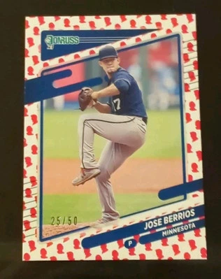 ⚾2021 Donruss Jose Berrios Presidential Collection card MT 164 Twins /50 Pitcher - Image 1 of 3
