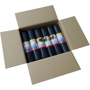 Sacco Spazzatra Sacchetti Sacchi Cartone 12 Ruoli 120 Nero 77my 150l Robusto - Bild 1 von 9