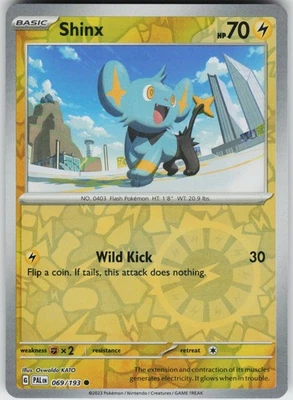 Pokemon Shinx - 069/193 SV02: Paldea Evolved Reverse Holo card - Image 1 of 2