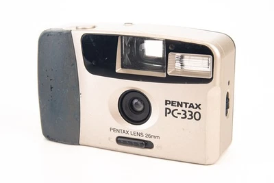 Pentax PC-330 35mm Film Point & Shoot Camera with 26mm Lens TESTED V29 - Image 1 of 4