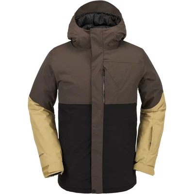 Volcom L Insulated Gore-Tex Men's Winter Jacket, Brown, Large - Image 1 of 4