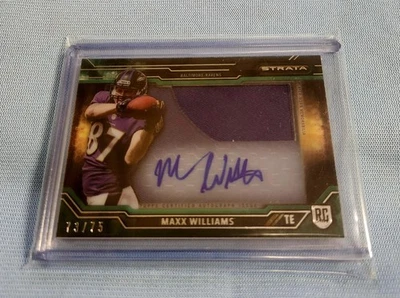 Maxx Williams 2015 Topps Strata NFL Rookie Autograph #73/75 Ravens / Cardinals - Image 1 of 2