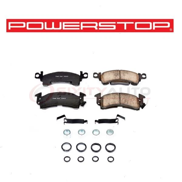PowerStop Front Disc Brake Pad & Hardware Kit for 1973-1979 Oldsmobile Omega dd - Imagem 1 de 4