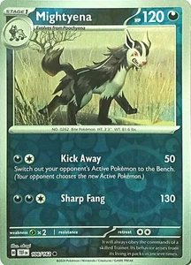 Mightyena Temporal Forces Pokémon TCG 106/162 Reverse Holo Common  - Picture 1 of 1