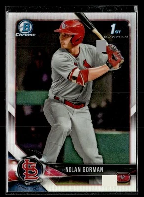 2018 Bowman Draft #BDC-117 Nolan Gorman Rookie RC - Image 1 of 2