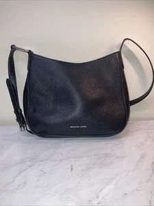 Michael Kors Small Leather Crossbody Black - Picture 1 of 4