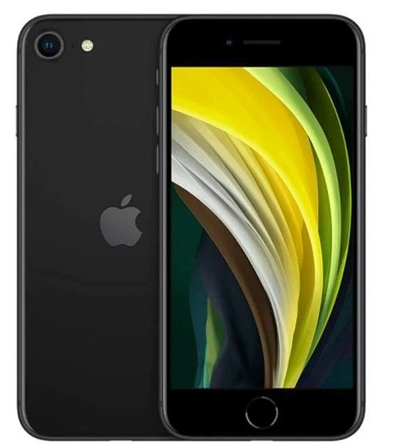 Apple iPhone SE 2020 128GB schwarz LTE iOS Smartphone 4,7" OLED 7 MPX  - Bild 1 von 1