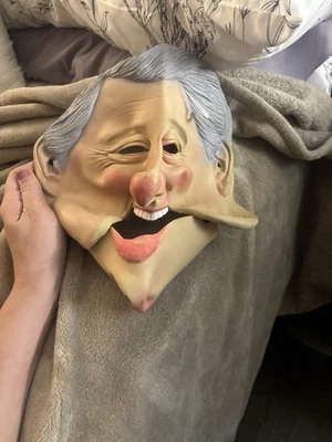 Bill Clinton Mask Rubber Latex President Costume Accessory Adult 2 Piece - Image 1 of 4