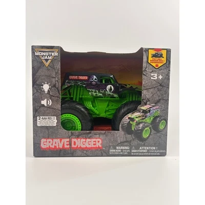 Monster Jam Grave Digger 怪物卡车玩具车灯和声音 1: 24 比例 — 第 1/4 张图片