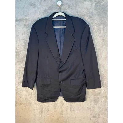 Abrigo Deportivo Samuelsohn Como 39R Azul Marino 100% Lana Preppy Blazer Traje Abrigo Foto 1 de 4