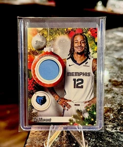 2025-26 Topps Holiday Basketball JA MORANT PLAYER GAME USED RELIC MEM Grizzlies - Picture 1 of 2