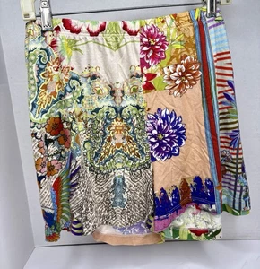 Johnny Was Boho Floral Pull On Lounge Pajama Casual Pima Cotton Shorts Size XL - Picture 1 of 4