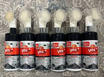 Yes To Tomatoes Detoxifying Charcoal Oxygenated Foaming Cleanser Lot Of 6 - Image 1 of 4