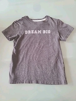 Janie & Jack Niño T DREAM BIG en Mediano GRIS SS Talla 6 POE Foto 1 de 4