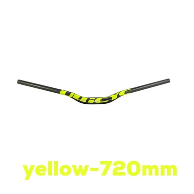 Manillar elevado de fibra de carbono completo para bicicleta de montaña ángulo para tragar manillar Foto 1 de 4