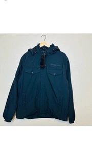 Snap-on Hombre Adams Chaqueta Sin Acolchar en Negro Belleza Talla Grande. - Imagen 1 de 7