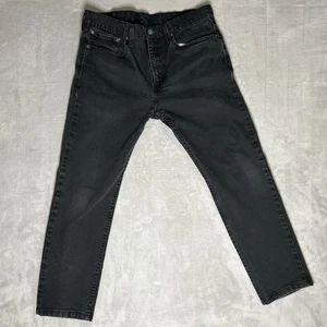 Levis jeans men 502 34x30 Now 34x27 black rigid cotton regular taper Charcoal - Bild 1 von 11