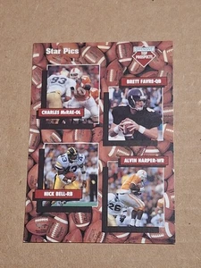 1991 STAR PICS TO OFFENSIVE PROSPECTS NFL ROOKIE CARD RC #109 BRETT FAVRE HARPER - Picture 1 of 2