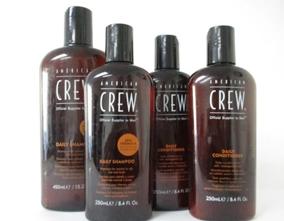 Conjunto de 4 frascos de xampu e condicionador American Crew Daily 15,2/8,4 oz - Imagem 1 de 2