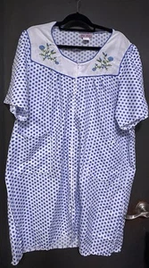 Vestido/Bata de Casa Ligera Lati Fashion Cremallera Frontal - Talla 5X Floral Polkadot - Imagen 1 de 6