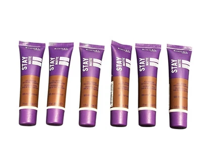 Rimmel Stay Matte Full Coverage Foundation 605 Deep Chololate Lot of 6 - Image 1 of 3