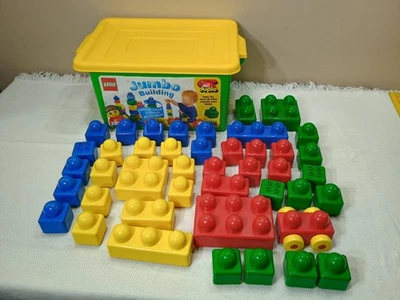 Lego 1996 Duplo Primo #2004 Blocos de Construção Jumbo 45 peças conjunto com lixeira de banheira RARO - Imagem 1 de 4