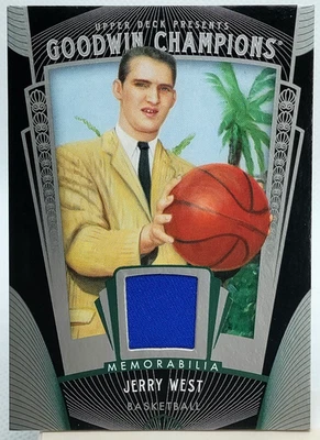 Jerry West Patch 2015 UD Goodwin Champions #M-WE Memorabilia Lakers HOF - Image 1 of 2
