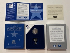 SOUTH CAROLINA COIN & FIGURE SET American Spirit Hallmark 2000 COA US MINT LTD - Picture 1 of 24