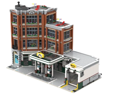 Modubrix Mocs Modulare Bausteine Große EckgarageSpielzeug Bausatz 4907 Teile - Bild 1 von 4