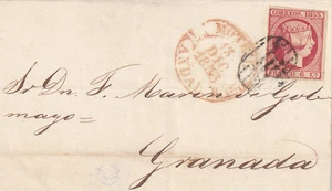 Spain 1853 cover from Motril (Granada) (2863) - Picture 1 of 2