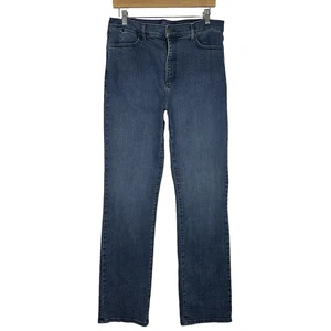 NYDJ Jeans Women’s Size 14 Lift Tuck Straight Leg Denim Blue Stretch Made in USA - Picture 1 of 13