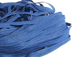 Blue Braid Trim - Woven Ribbon 10mm Millinery Hats Making Crafts Aussie Seller - Picture 1 of 2