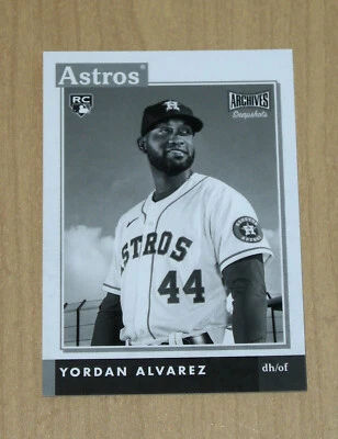2020 Topps Archives Snapshots Black & White rookie SP Yordan Alvarez - Image 1 of 2