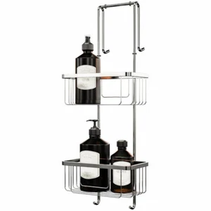 Estantería de ducha Schulte para colgar 2 plantas acero inoxidable cromado - Imagen 1 de 5