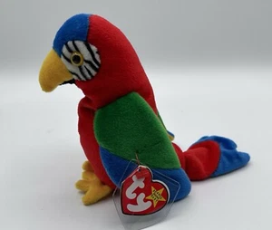 TY Beanie Baby - JABBER the Parrot (6.5 inch) - Picture 1 of 16