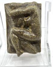 2004-Erotic Lovers-Thick Ceramic TILE-1.5 lbs-5.5"x4"x2"-SIGNED-Faux Aged Glaze