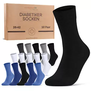 Diabetiker Socken ohne Gummi Herren Damen Baumwolle ohne Naht (10 20 30 Paar) - Bild 1 von 39
