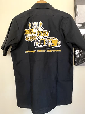 Genuine RED KAP Hotrod Shirt  ROD-TIKI Speed & Kustom Rockabilly 50's - image 1 of 4