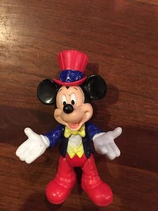  Disney Mickey Mouse EPCOT Posable/Bendable Figurine, 3 3/4" Tall Vintage - Picture 1 of 3