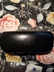 COACH LEATHER EYEGLASS CASE - Picture 1 of 8
