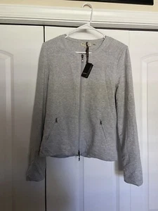 REPEAT Gray Cashmere Cardigan - Women's Size 40/M - New With Tags - Picture 1 of 8