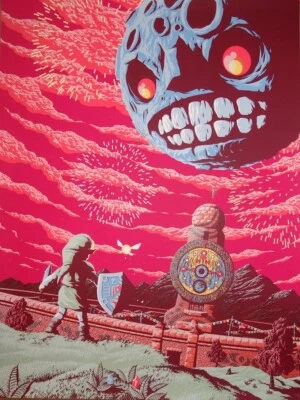 Florey The Legend of Zelda Majora's Mask Print BNG NYCC Эксклюзив Nintendo РЕДКАЯ - Изображение 1 из 4