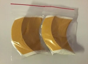 Walker German Brown Liner Cloth Tape “CC” Contour-72 Strips-Wig Hairpiece - Picture 1 of 6